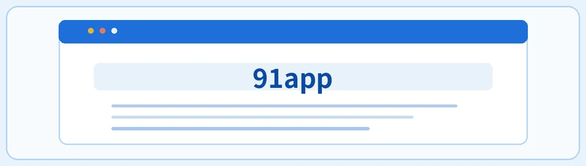 关于91app示意图